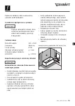 Preview for 51 page of DURAVIT Sensor 1 SE1090007 Instructions For Mounting And Use