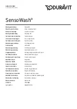 DURAVIT SensoWash 0920000005 Mounting Instructions preview