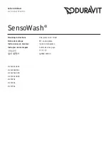 Предварительный просмотр 1 страницы DURAVIT SensoWash 2120510001 Mounting Instructions