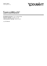 DURAVIT SensoWash 2158590000 Mounting Instructions preview