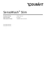 Предварительный просмотр 1 страницы DURAVIT SensoWash 611000001501300 Mounting Instructions