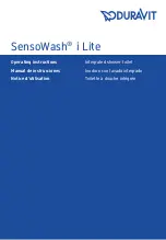 Предварительный просмотр 1 страницы DURAVIT SensoWash i Lite Operating Instructions Manual