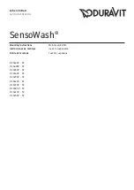 DURAVIT SensoWash Series Mounting Instructions preview