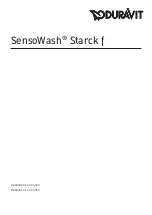 DURAVIT SensoWash Starck f Installation Instruction preview