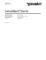 Предварительный просмотр 1 страницы DURAVIT SensoWash Starck Mounting Instructions