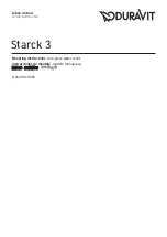 Предварительный просмотр 1 страницы DURAVIT Starck 3 Mounting Instructions