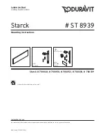 Предварительный просмотр 1 страницы DURAVIT Starck ST 8939 Mounting Instructions