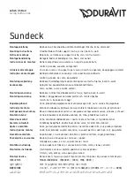 DURAVIT Sundeck 700065 Mounting Instructions preview