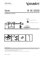 Preview for 1 page of DURAVIT VE 6550 Installation Instructions