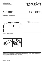 Preview for 3 page of DURAVIT X-Large XL 013C Installation Instructions Manual