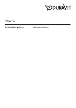 DURAVIT Zencha Quick Start Manual preview