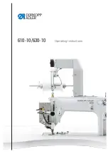 DURKOPP ADLER 610-10 Operating Instructions Manual preview