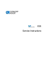 Preview for 1 page of Dürkopp Adler 838-xxxxxx-M series Service Instructions Manual