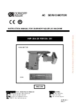 Предварительный просмотр 1 страницы Dürkopp Adler HVP-20 Series Instruction Manual