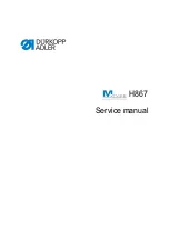 Dürkopp Adler M-TYPE H867 Service Manual preview