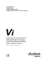 Durlem VI30 DUO Instructions For Installation And Use Manual preview