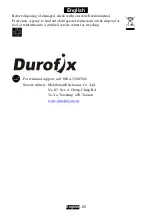 Preview for 20 page of DUROFIX RK60132 Product Information Manual