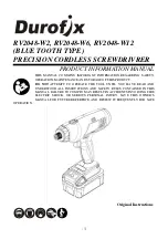 DUROFIX RV2048-W12 Product Information Manual preview