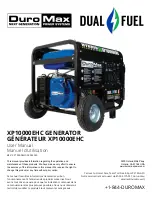 Preview for 1 page of DUROMAX DUAL FUEL XP10000EHC User Manual