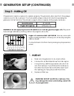 Preview for 22 page of DUROMAX DUAL FUEL XP10000EHC User Manual