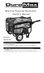 Preview for 1 page of DUROMAX MX4500 Owner'S Manual