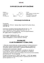 Предварительный просмотр 143 страницы Duronic BPM450 Instructions Manual