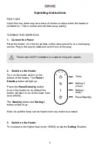 Предварительный просмотр 6 страницы Duronic FH15K Manual