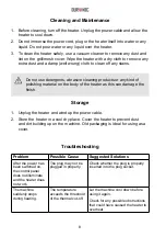 Предварительный просмотр 8 страницы Duronic FH15K Manual