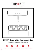 Duronic GHS37 Manual preview