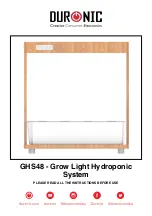 Duronic GHS48 Manual preview