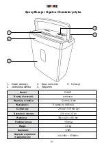 Предварительный просмотр 51 страницы Duronic PS657 Manual