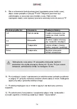 Предварительный просмотр 74 страницы Duronic SM104 Manual