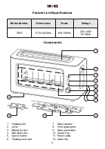 Предварительный просмотр 6 страницы Duronic TB10 Instructions Manual