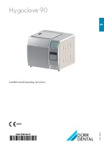 Durr Dental Hygoclave 90 Installation And Operating Instructions Manual preview