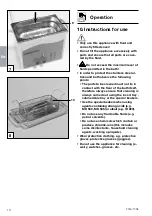 Preview for 10 page of Durr Dental Hygosonic Installation And Operating Instructions Manual