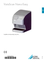 Предварительный просмотр 1 страницы Durr Dental VistaScan Nano Easy Installation And Operating Instructions Manual