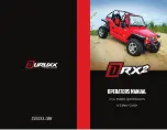 Preview for 1 page of Duruxx DRX2 Operator'S Manual