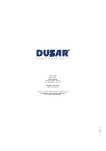 Предварительный просмотр 22 страницы Dusar Calidus 750 Installation And User Manual