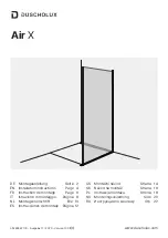 Duscholux Air X Installation Instructions Manual preview