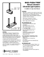 Dust Free BIO-FIGHTER Nomad 9D Installation & Operation Manual предпросмотр