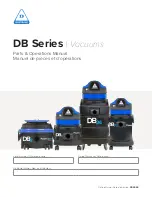 Dustbane DB Series Parts & Operation Manual предпросмотр