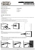 Preview for 2 page of Dutch BONE 4100059 Assembly Instructions