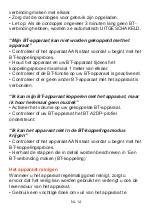 Preview for 30 page of Dutch originals BTE10 User Manual