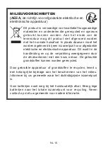 Preview for 32 page of Dutch originals BTE10 User Manual