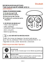 Preview for 48 page of Dutch originals BTE10 User Manual