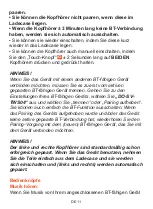 Preview for 58 page of Dutch originals BTE10 User Manual