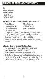 Preview for 12 page of Dutch originals DO-CE-SMP01L-W User Manual