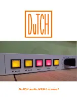 DUTCH MSM1 Manual preview