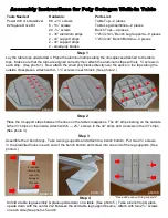 Preview for 1 page of DutchCrafters Poly Octagon Walk-In Table Assembly Instructions