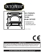 DutchWest 2477CE Installation And Operating Manual предпросмотр